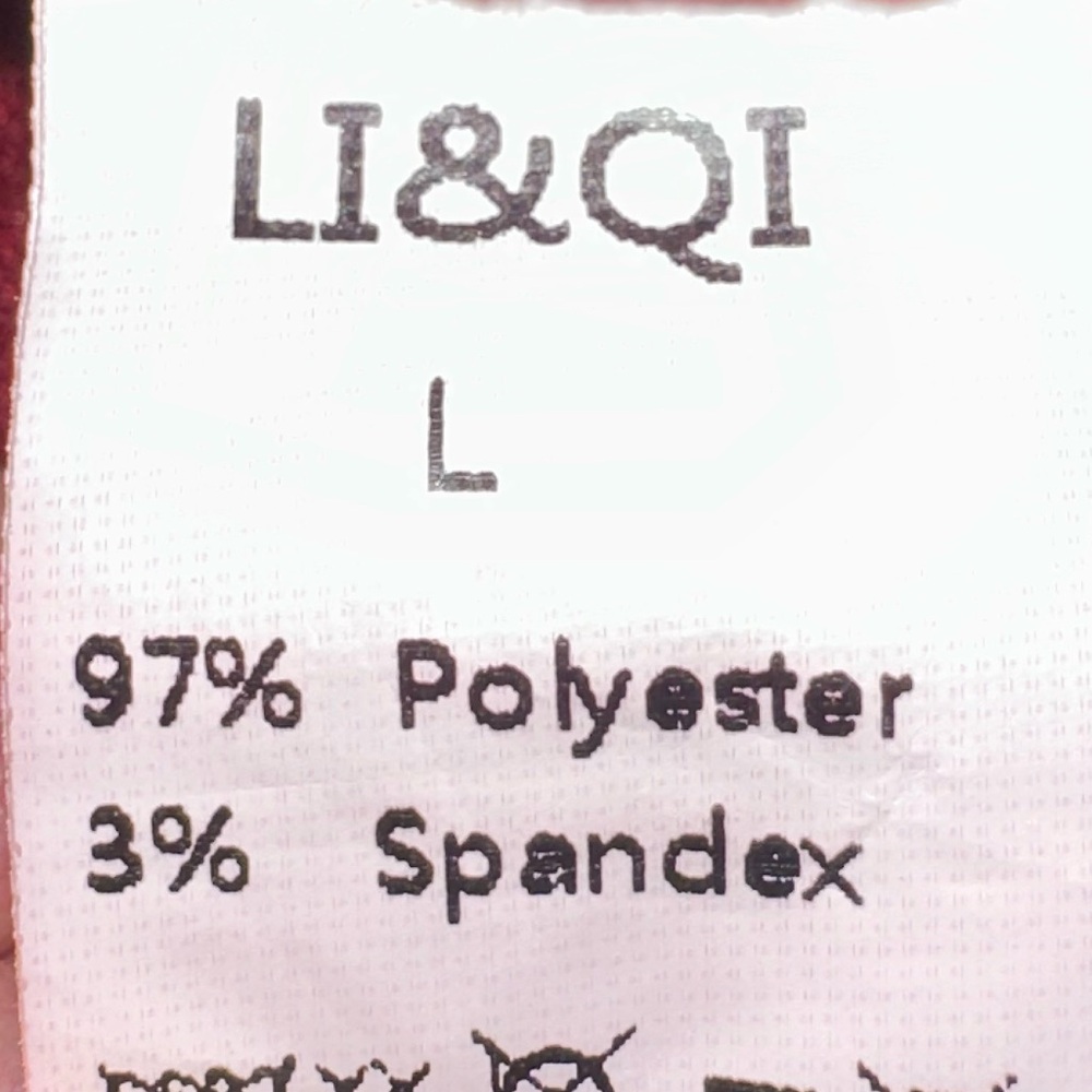 LI&QI Red Ruched Long Sleeve Bodycon Dress – Size L - Picture 15 of 15